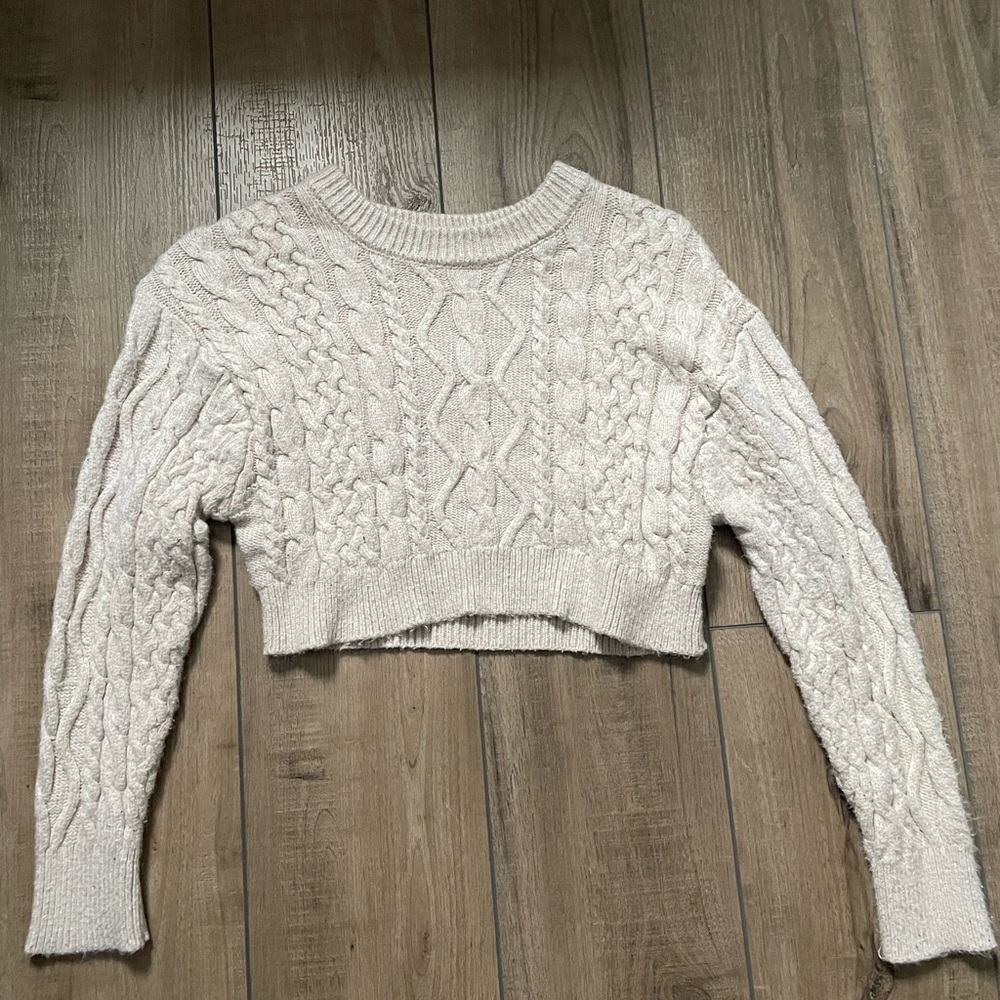 Beige Garage Knit Sweater